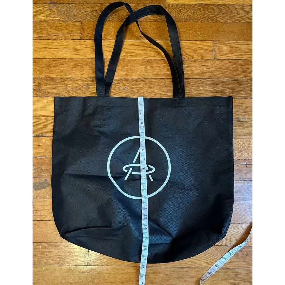 Aether Black Logo Tote Bag Reusable Shopping